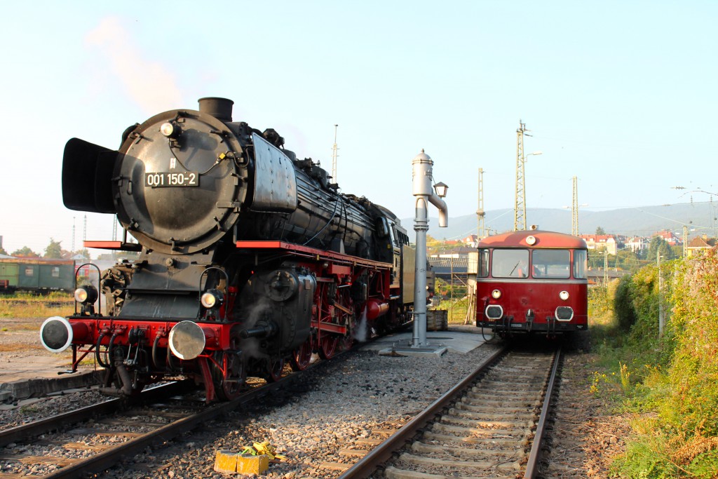 Am 03.10.2015 steht im, Bw Neustadt (Weinstraße) 001 150 und 798 829.