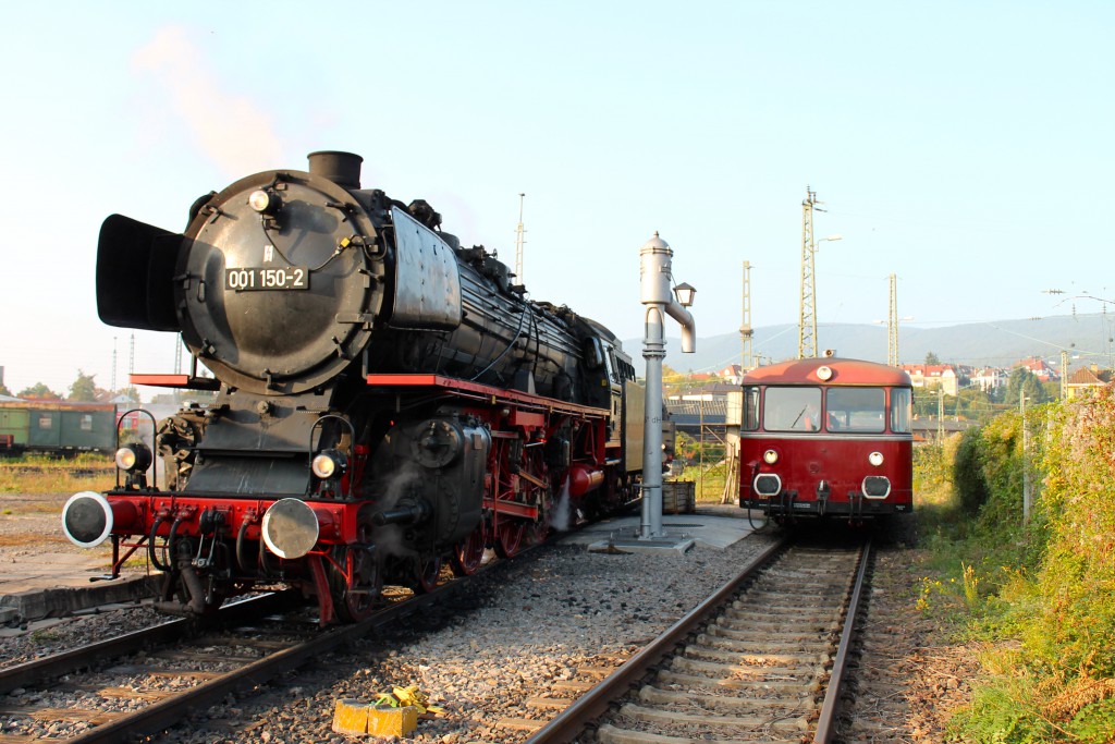 Am 03.10.2015 steht im, Bw Neustadt (Weinstraße) 001 150 und 798 829.