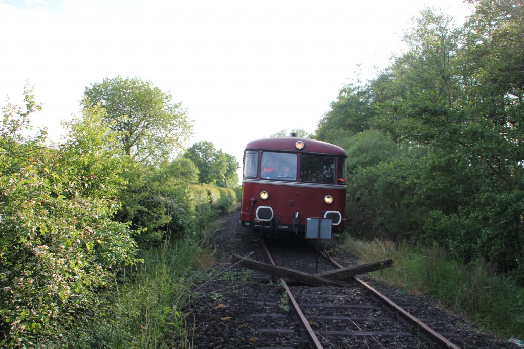 Am 25.05.2015 erreichte 798 829 das Streckenende der Lumdatalbahn in Mainzlar.