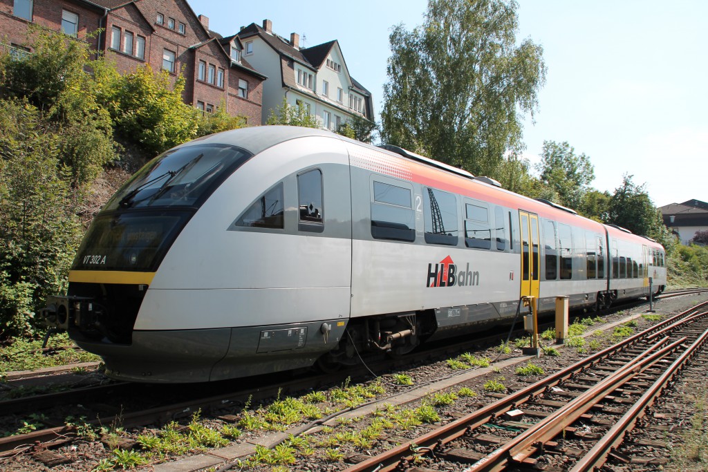 642 402 der HLB steht am 21.08.2015 in Gießen.