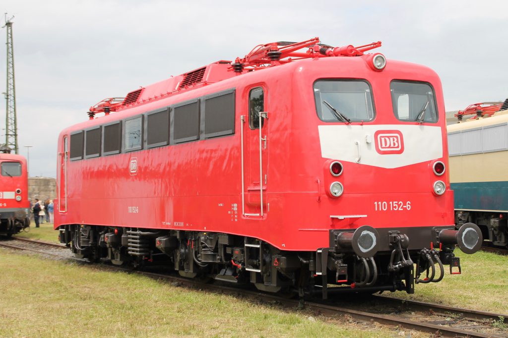 110 152 steht im DB-Museum in Koblenz-Lützel, aufgenommen am 19.06.2016.