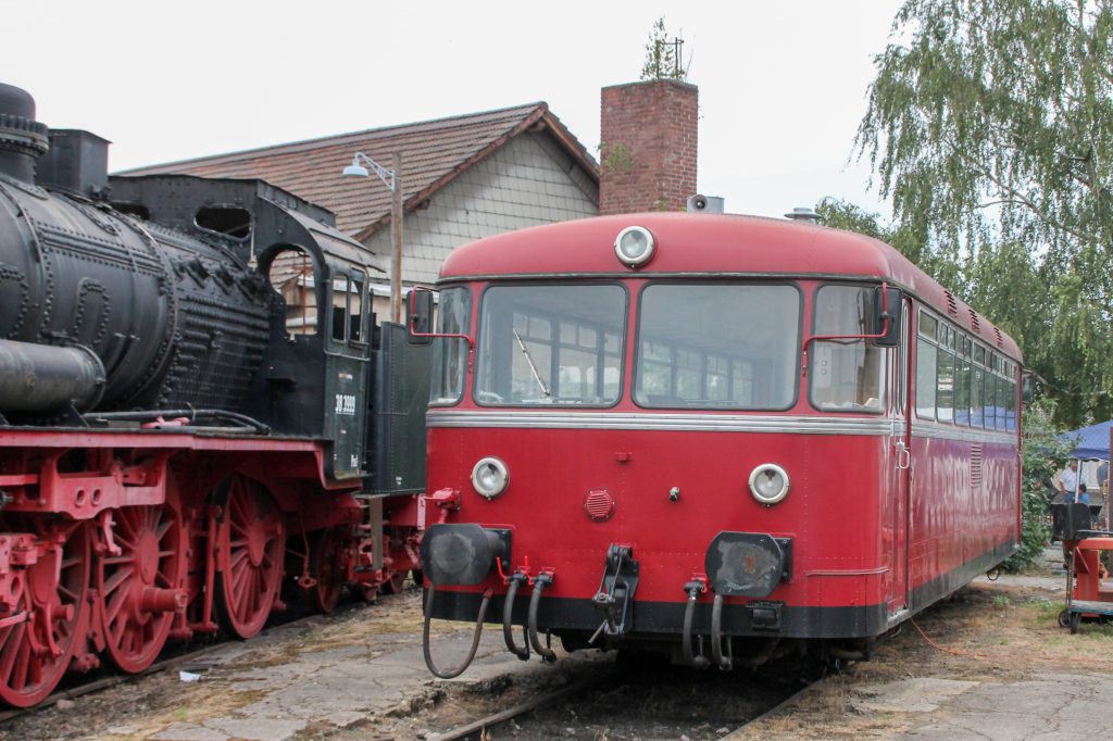 796 744 steht im Eisenbahnmuseum in Darmstadt-Kranichstein, aufgenommen am 17.09.2016.