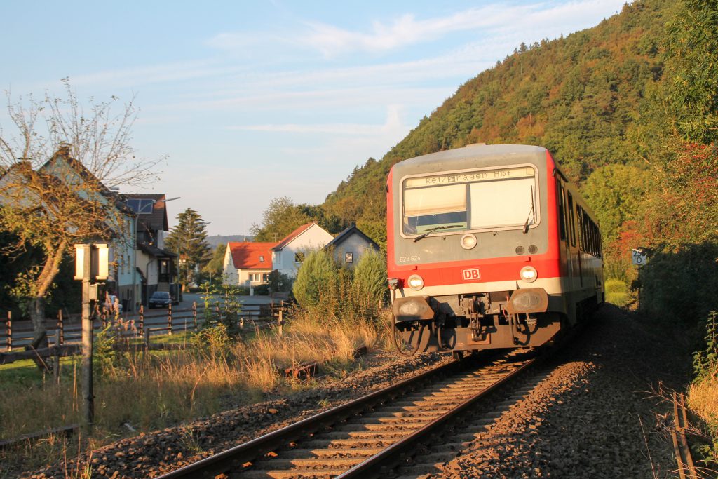 628 624 in Bredelar auf der oberen Ruhrtalbahn, aufgenommen am 26.09.2016.