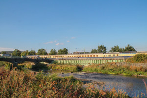 Rheingold Wagen bei Hermanstein auf der Dillstrecke, aufgenommen am 26.08.2016.