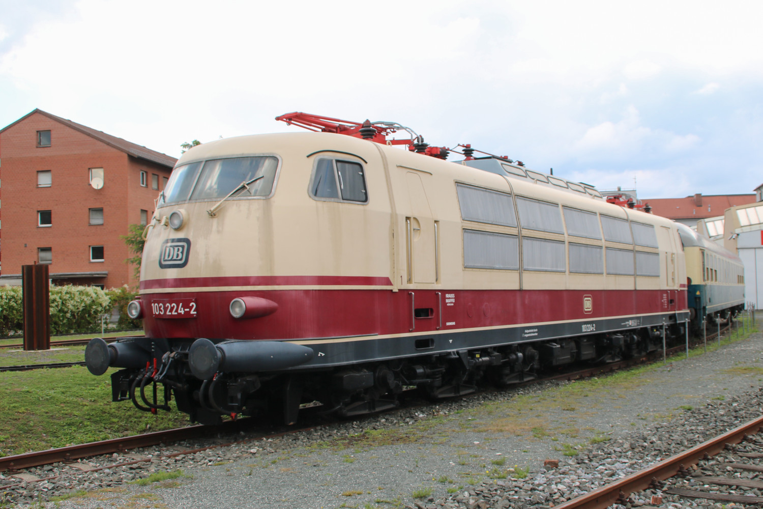 103 224 steht im DB-Museum in Nürnberg, aufgenommen am 03.09.2017.