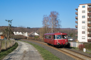 798 752 bei Köppern auf der Taunusbahn, aufgenommen am 20.01.2019.