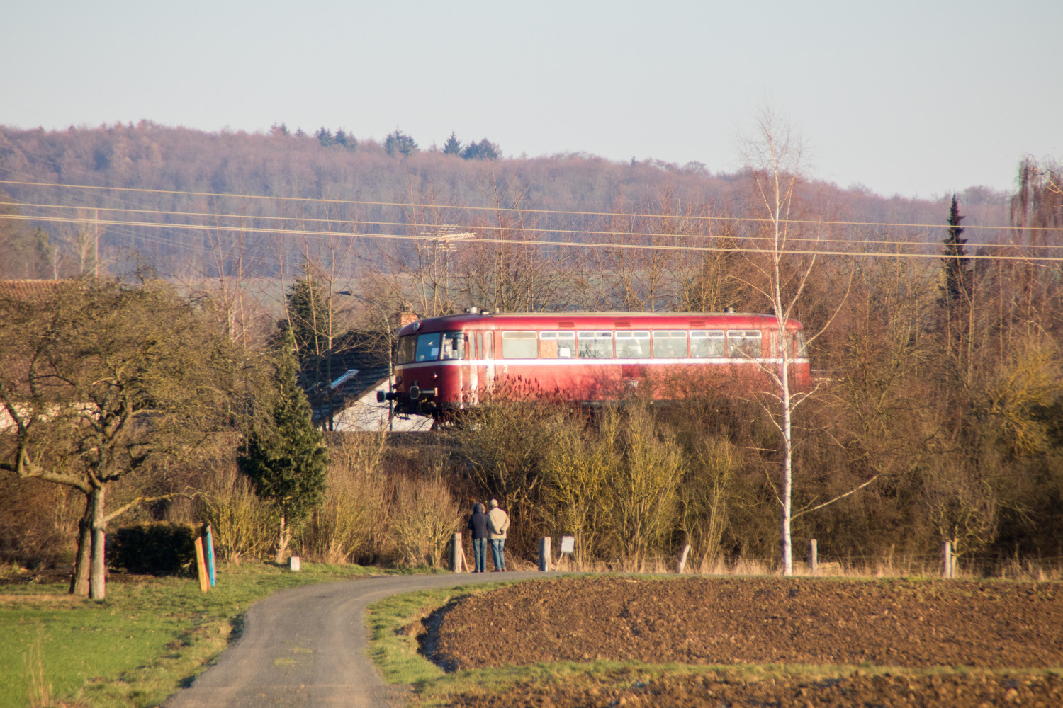 798 752 am Ortsrand von Ranstadt auf der Lahn-Kinzig-Bahn, aufgenommen am 20.01.2019.