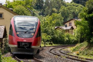 643 046 bei Villmar auf der Lahntalbahn, aufgenommen am 15.06.2024.