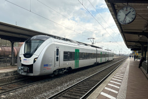 MRB Leihfahrzeug 1440 331 im Bahnhof Bad-Nauheim auf der Main-Weser-Bahn, aufgenommen am 07.03.2024.