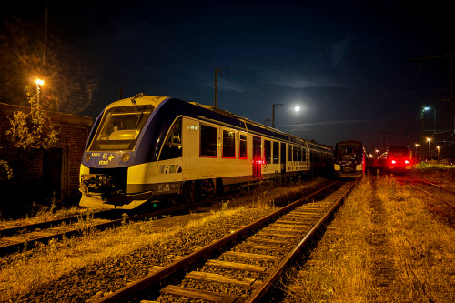 554 114 steht im Bahnhof Gießen, aufgenommen am 19.07.2024.