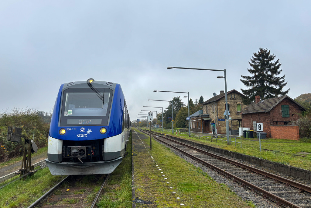 554 116 und ein weiterer 554 in Ober-Widdersheim auf der Lahn-Kinzig-Bahn, aufgenommen am 28.10.2024.