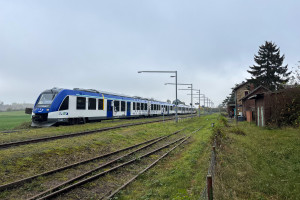 554 116 und ein weiterer 554 stehen in Ober-Widdersheim auf der Lahn-Kinzig-Bahn, aufgenommen am 28.10.2024.