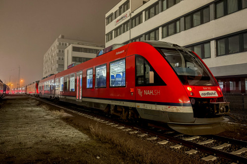 648 355 vor diversen anderen 648 im Bahnhof Gießen, aufgenommen am 22.01.2025.