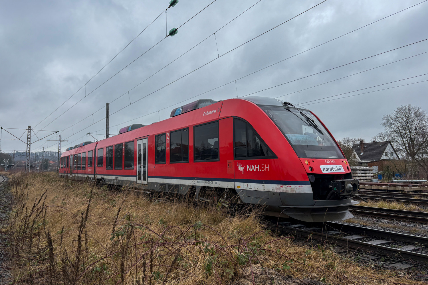 648 355 im Bahnhof Lage (Lippe), aufgenommen am 23.01.2025.
